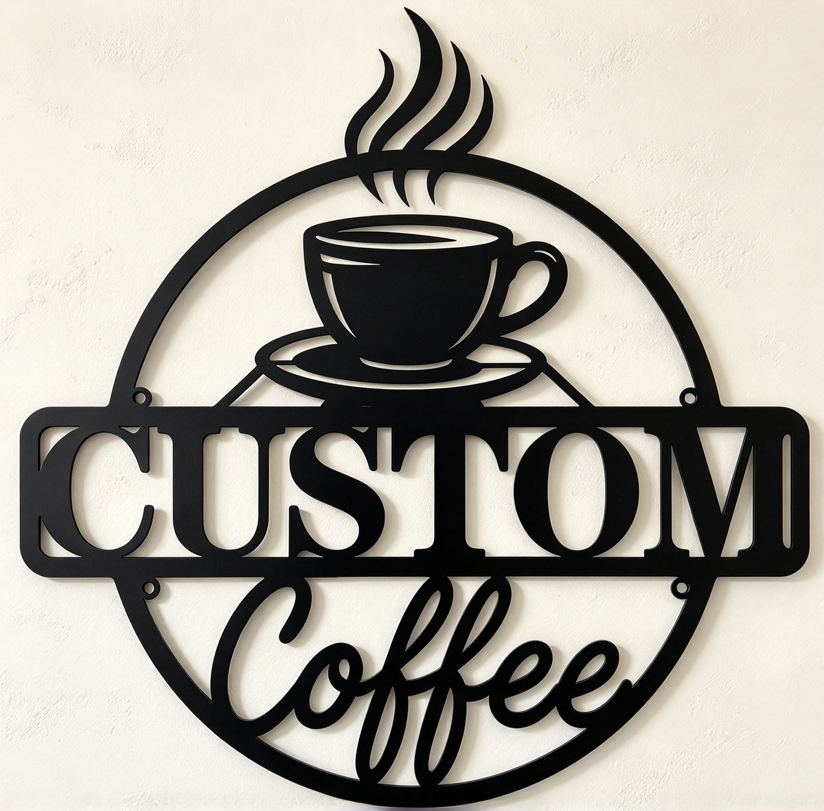 Metal Wall Sign-Coffee