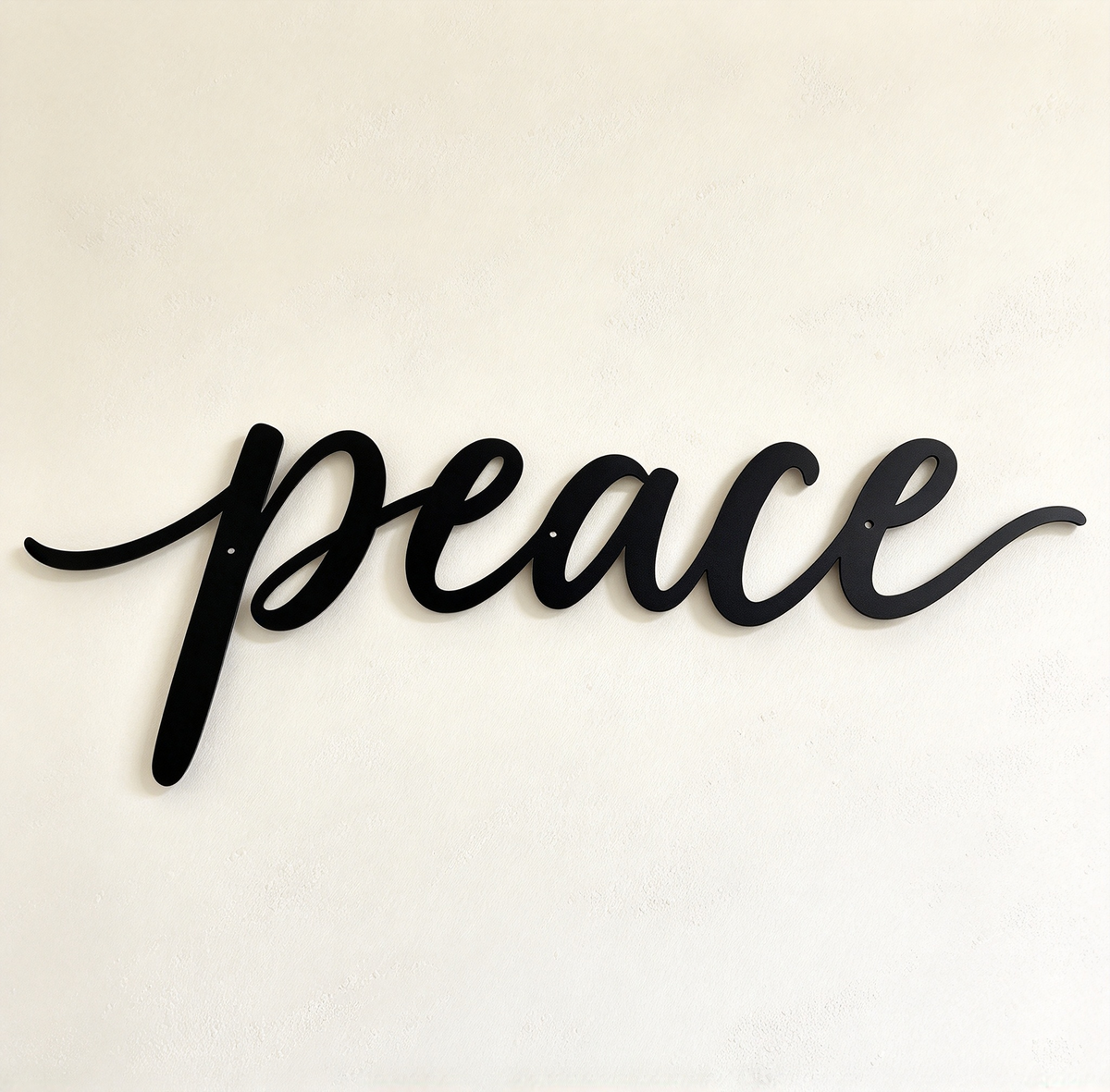 Cursive Word Sign-Peace