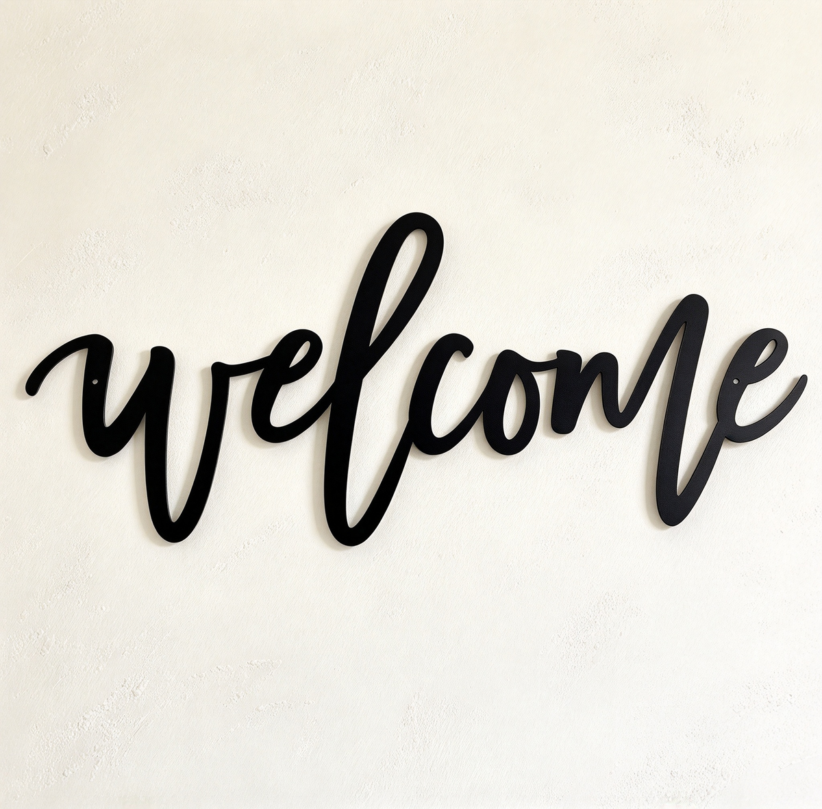 Cursive Word Sign-Welcome